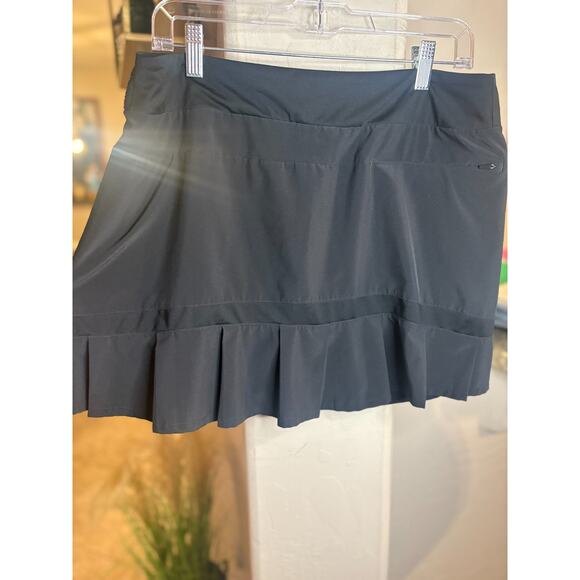 Nike Court Dri Fit Black Ruffle in Back Short Tennis/ Golf Skort Large 10-16 - Picture 2 of 2